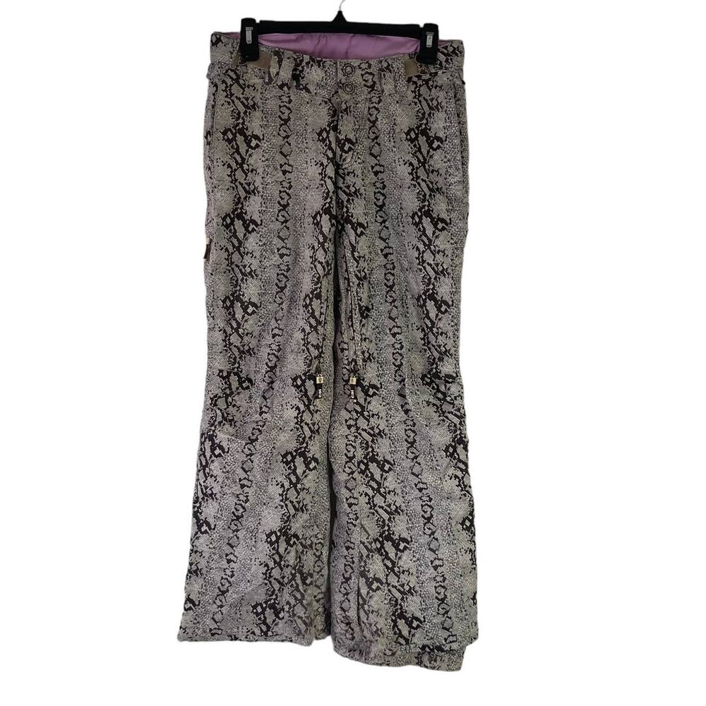 Born‎ To Ride Youth Girls Size XS Snake Python Print Snow Pants